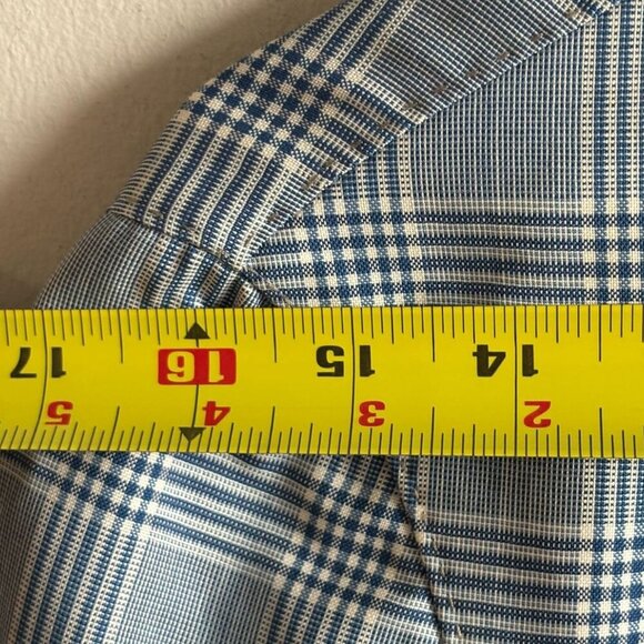 Acquaviva Mens Double Vented Plaid Spot Blazer Gray Size Large - Picture 2 of 16